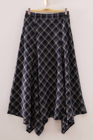 No Doubt Plaid Midi Skirt