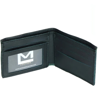 Black Oil Tanned Slim Billfold Wallet