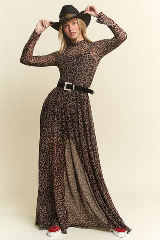 Mayhem Long Sleeve Mesh Dress