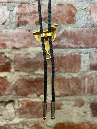 Golden Saddle Bolo Tie