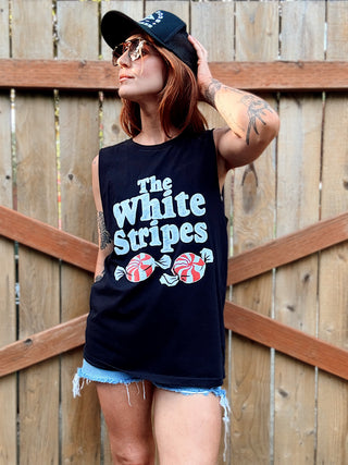 Chop Shop White Stripes T-Shirt