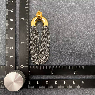 18k Charlie Two Tone Earrings