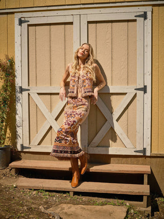 Smoke On The Water Tie Front Sweater Vest