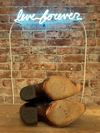 Justin Genuine Lizard Men’s Cowboy Boots Size 9.5/Women’s size 11