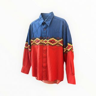 Vintage Wrangler Men’s Snap Up Shirt Size Large