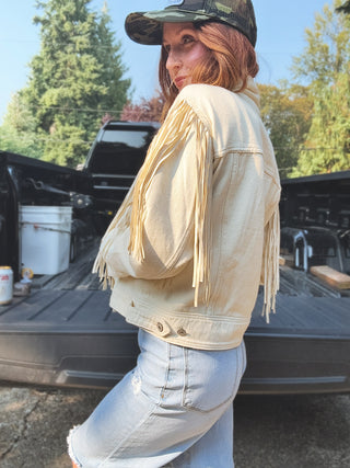 Nomad Denim Fringe Jacket