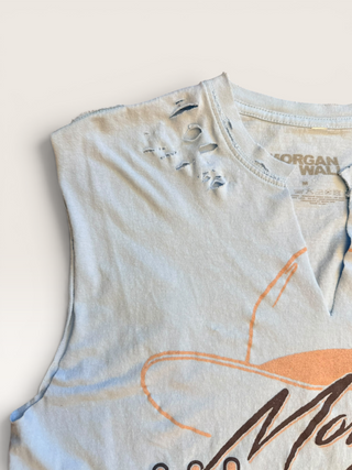 Morgan Wallen Chop Shop Distressed Crop Tank