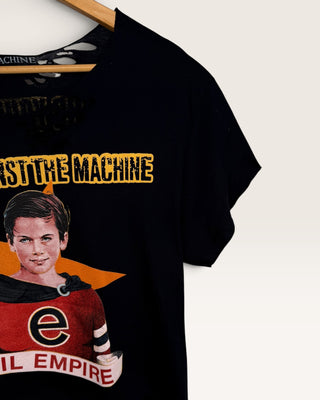 Rage Against The Machine Distressed Crop Top Chop Shop