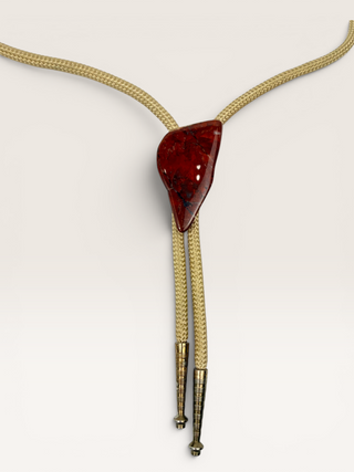 Red Jasper Vintage Bolo Tie