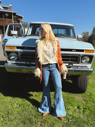 Could’ve Been Her Fur Trim Jacket