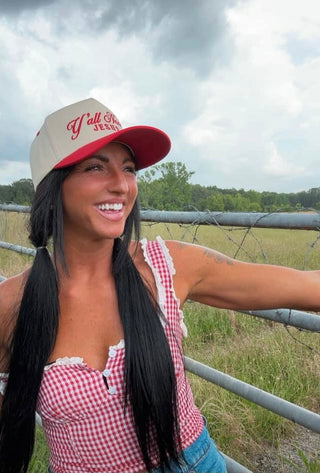 Manda Leigh Y'all Need Jesus Trucker Hat