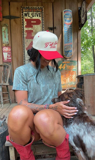 Manda Leigh Y'all Need Jesus Trucker Hat