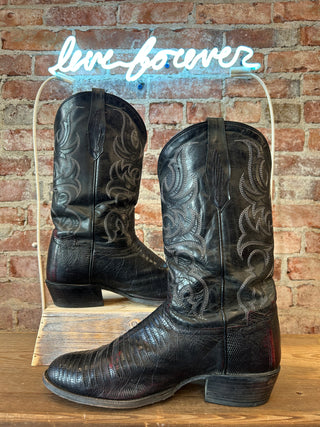 Tony Lama Genuine Lizard Men's Cowboy Boots Size 12 wide
