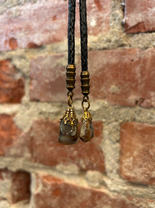 Genuine Purple Speckled Stone Bolo Tie