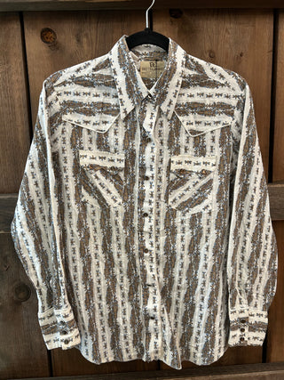 Vintage Men’s Dee Cee Brand Snap Up Shirt L