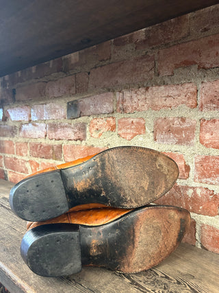 Carlos Ostrich Men’s Cowboy Boots Size 12