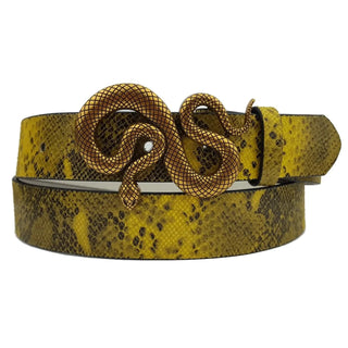 Snake Charmer Leather Belt