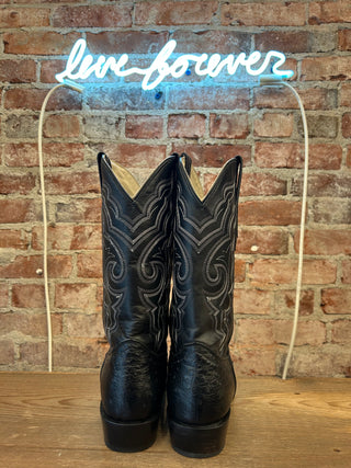 J.B. Dillon Genuine Ostrich Men's Cowboy Boots Size 10.5