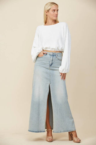Sadie Maxi Denim Skirt