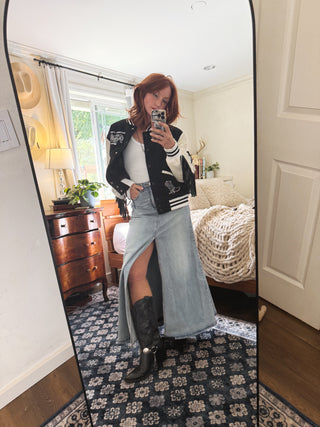 Sadie Maxi Denim Skirt