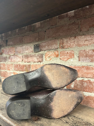 JB Dillon Snakeskin Men’s Cowboy Boots Size 10