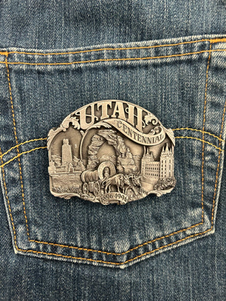 Utah Centennial Belt Buckle