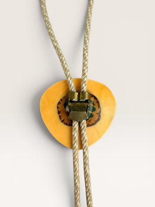 Vintage Acrylic Branch Cut Bolo Tie