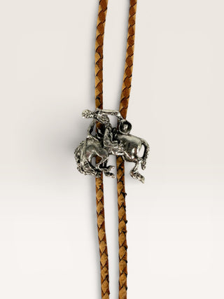 Silver Vintage Rough Rider Bolo Tie