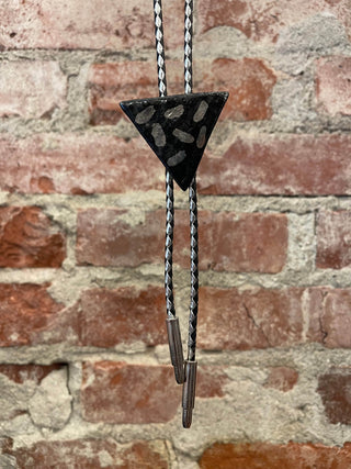 Handmade Triangle Ceramic Bolo Tie