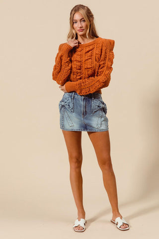 Make It Sweet Denim Skirt