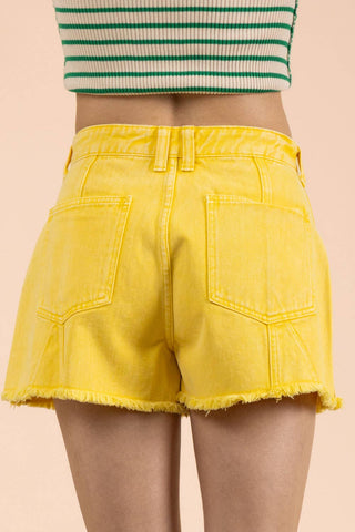 Here Comes The Sun Denim Shorts