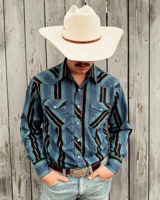 Vintage Men’s Wrangler Western Wear Snap Up Shirt Size Large