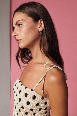 Slow Burn Polka Dot Dress