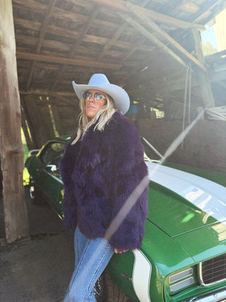 Purple Haze Faux Fur Jacket