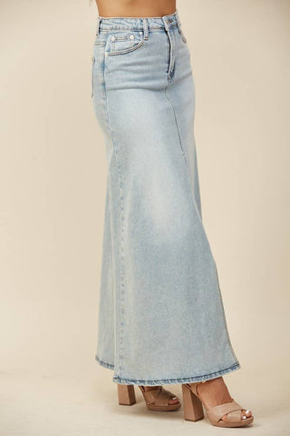 Sadie Maxi Denim Skirt