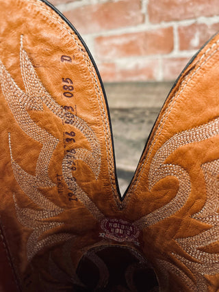 Vintage Nocona USA Bullhide Cowboy Boots M Sz 8.5 / W Sz 10 (fits 1-1.5 size smaller)