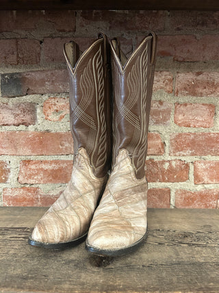 Tony Lama Genuine Eel Women's Cowboy Boots Size 8
