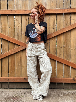 Hideaway Wide Leg Camo Cargo Pants