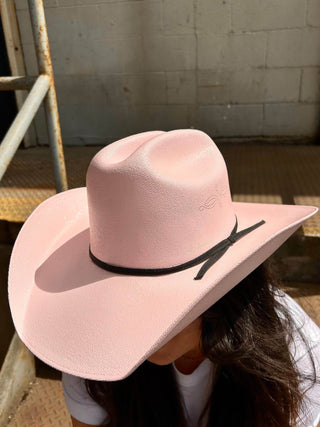 Pioneer Pink Straw Cowboy Hat