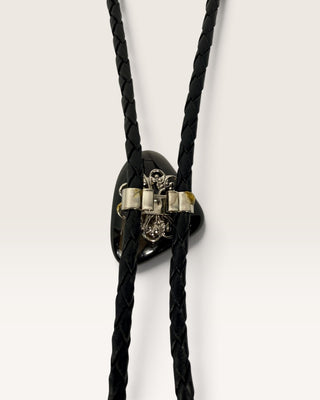 Black Stone Bolo Tie
