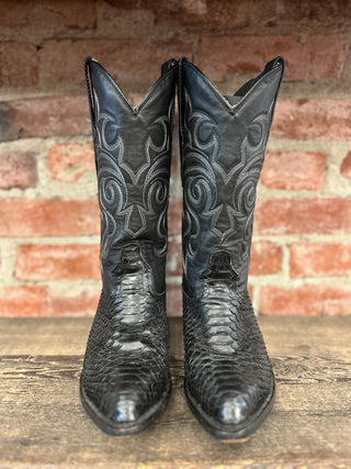 Los Altos Genuine Snake Women’s Cowboy Boots Size 9.5, Men’s 8