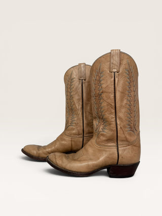 Tony Lama Genuine Leather Men's Cowboy Boots Size 10