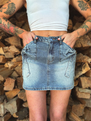 Make It Sweet Denim Skirt