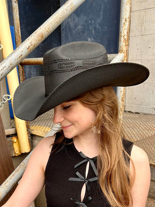 Bozeman Straw Cowboy Hat Black