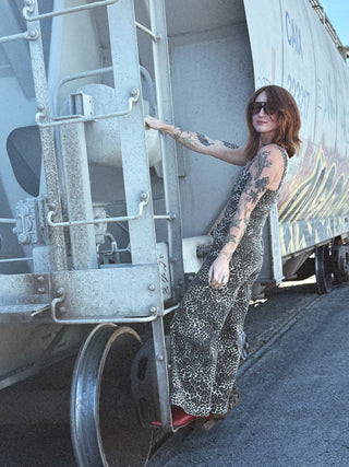 Dirty Little Secret Leopard Jumpsuit