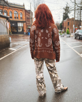 Road Runner Paisley Sweater