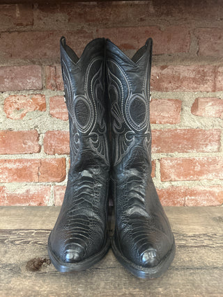 Los Altos Ostrich Leg Men’s Cowboy Boots Size 10.5
