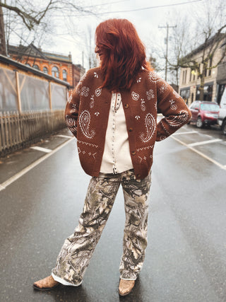 Road Runner Paisley Sweater