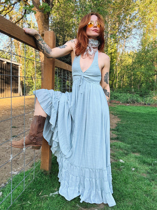 Sunday Halter Maxi Dress