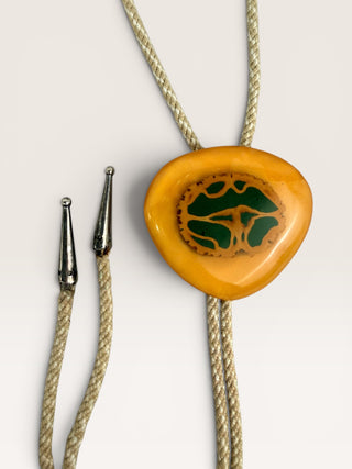 Vintage Acrylic Branch Cut Bolo Tie